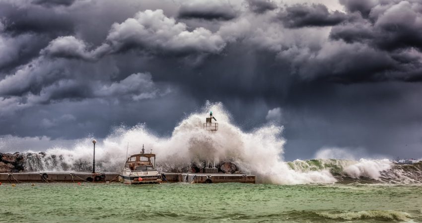 Stormy sea